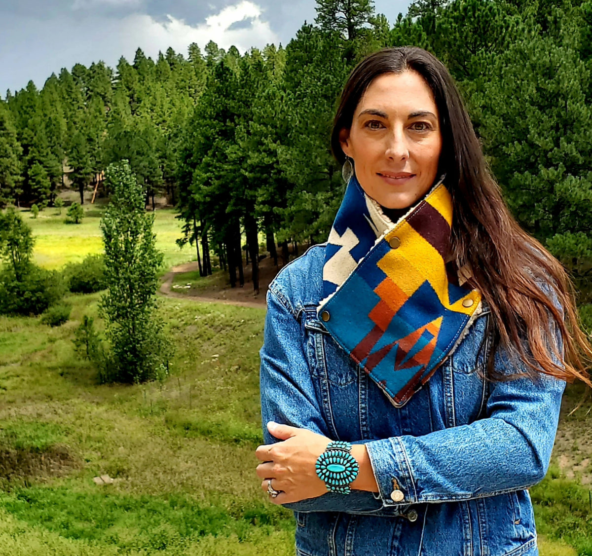 Wool/Sherpa Cowl Scarf - Siskiyou