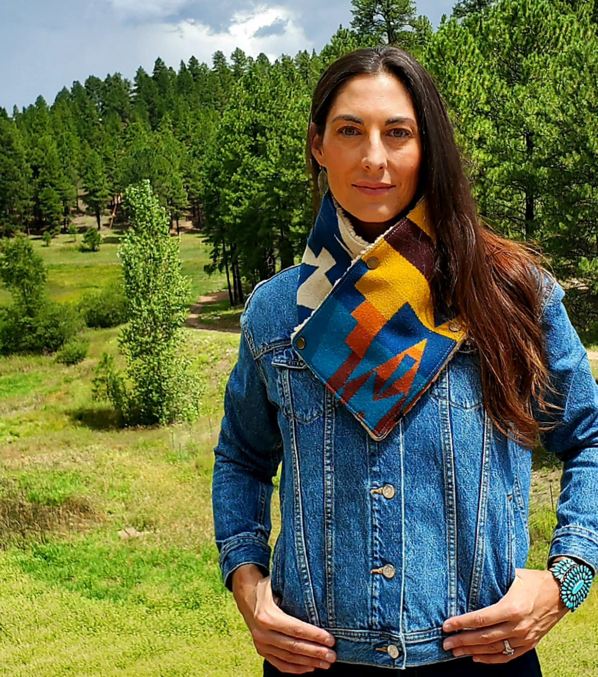 Wool/Sherpa Cowl Scarf - Siskiyou