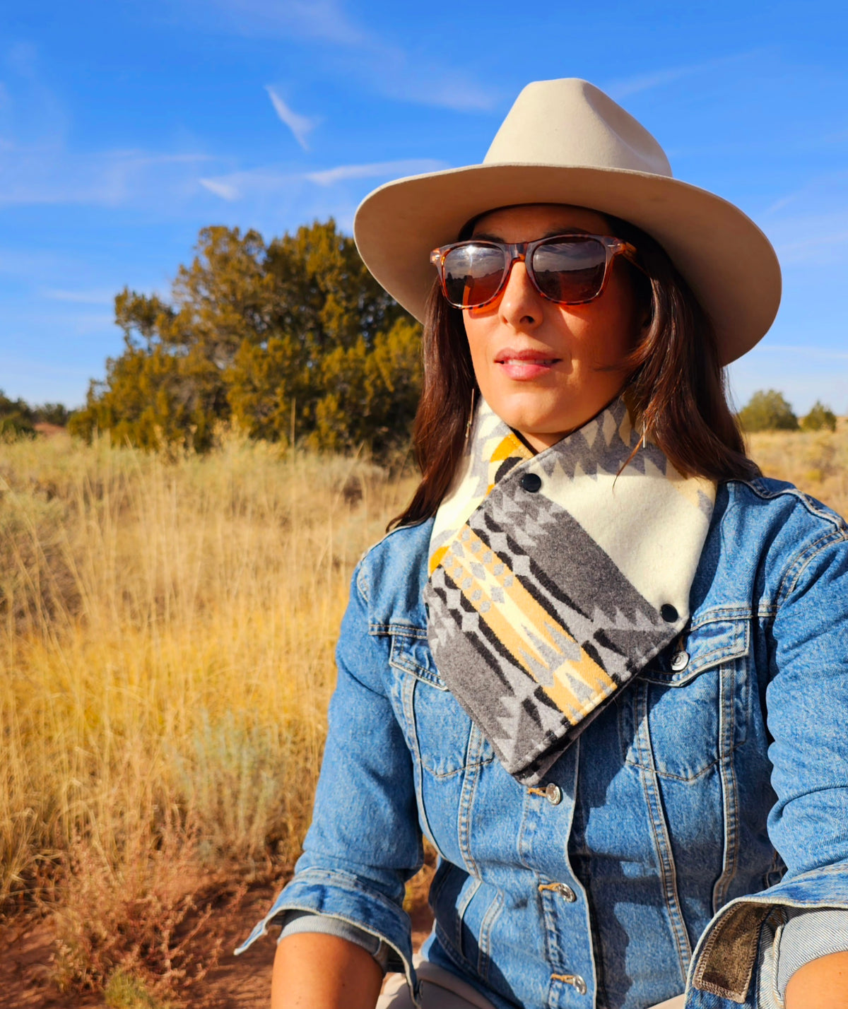 Wool Cowl Scarf - Rancho Arroyo