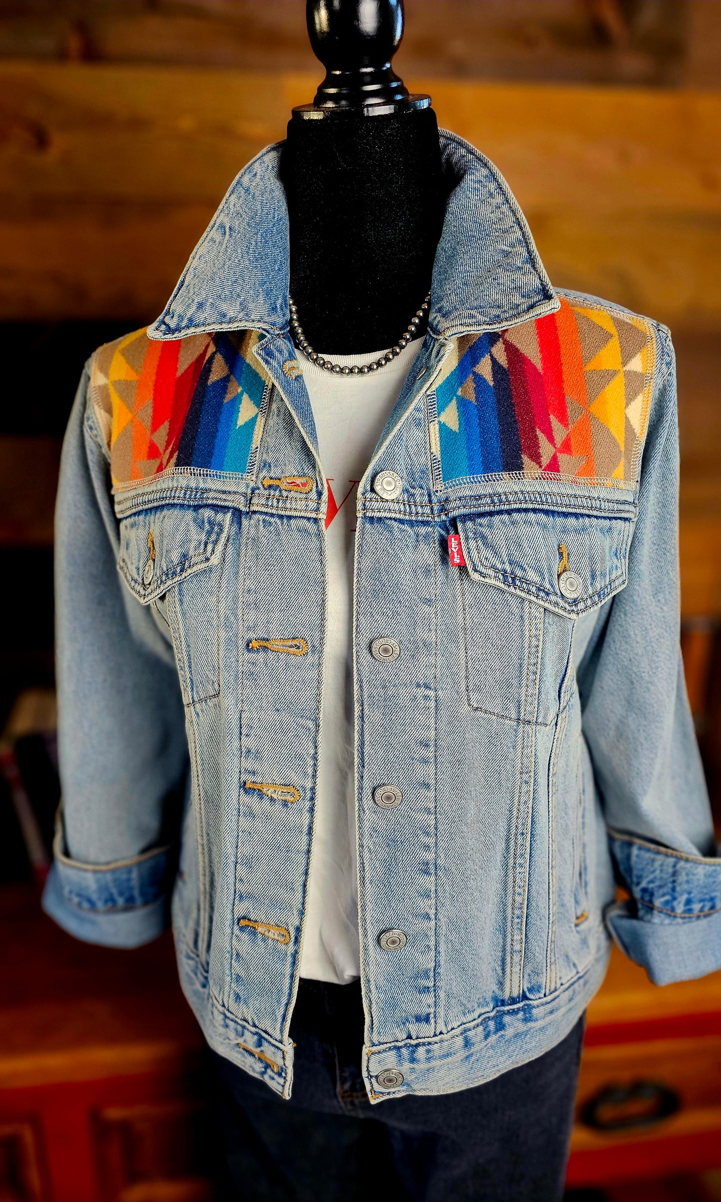 Western Denim Jacket - Pilot Rock