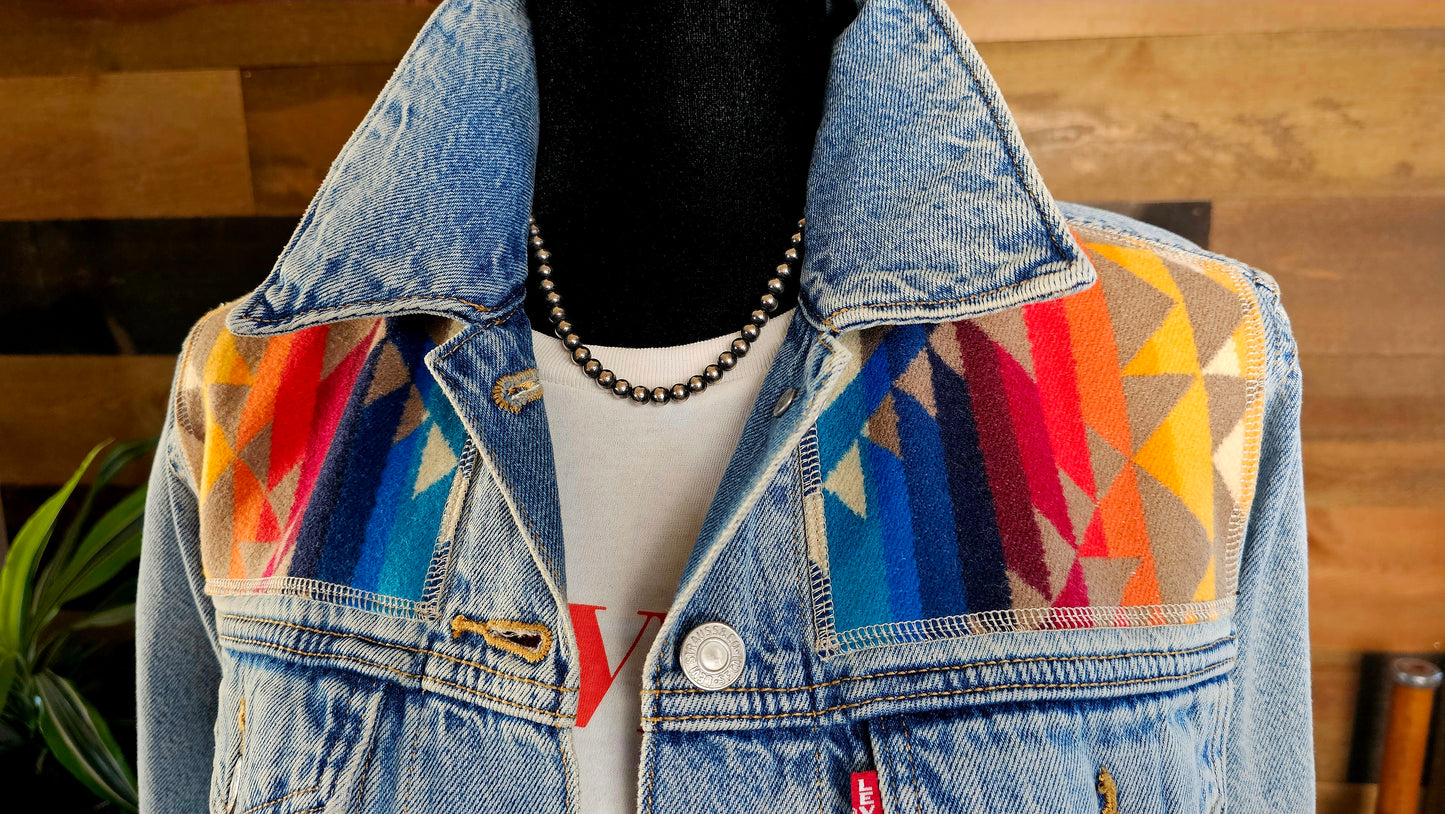 Western Denim Jacket - Pilot Rock