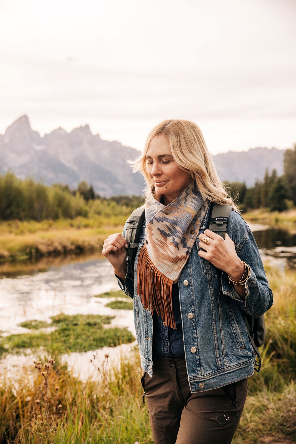 Wool Cowl Scarf - Sedona Fringe