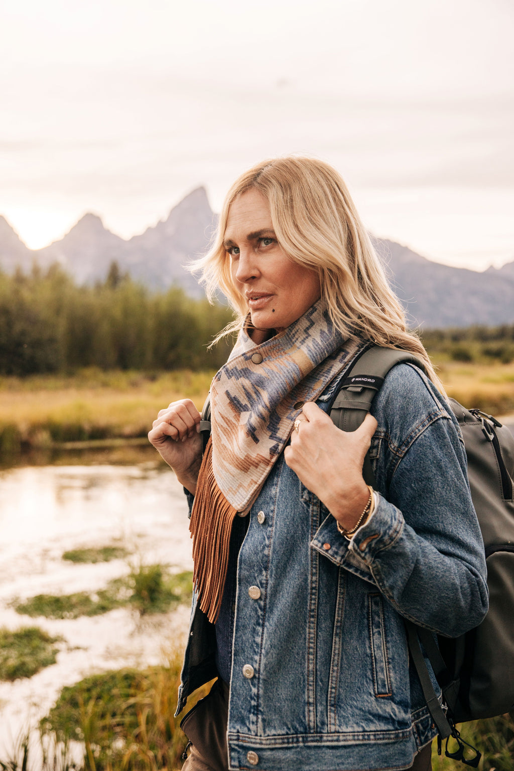 Wool Cowl Scarf - Sedona Fringe