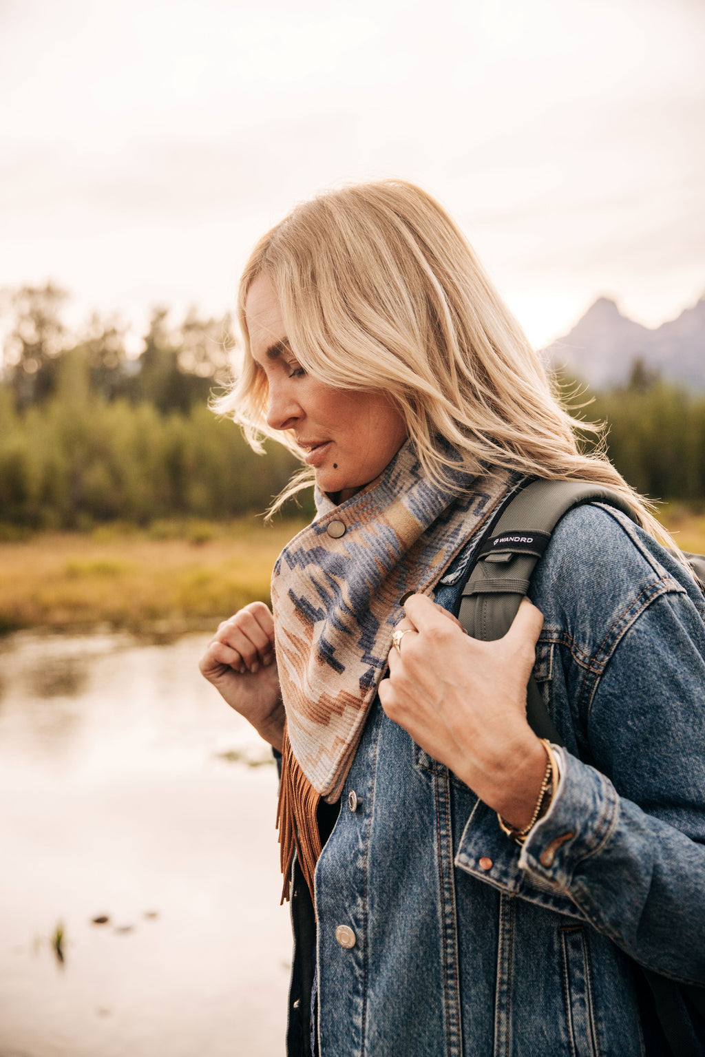 Wool Cowl Scarf - Sedona Fringe