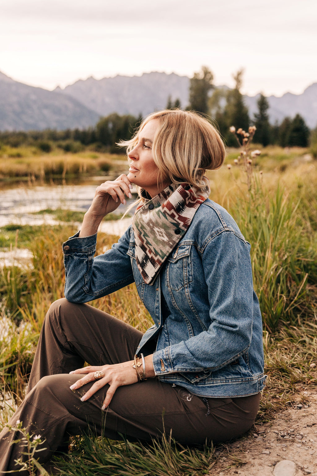Wool Cowl Scarf - Mesilla