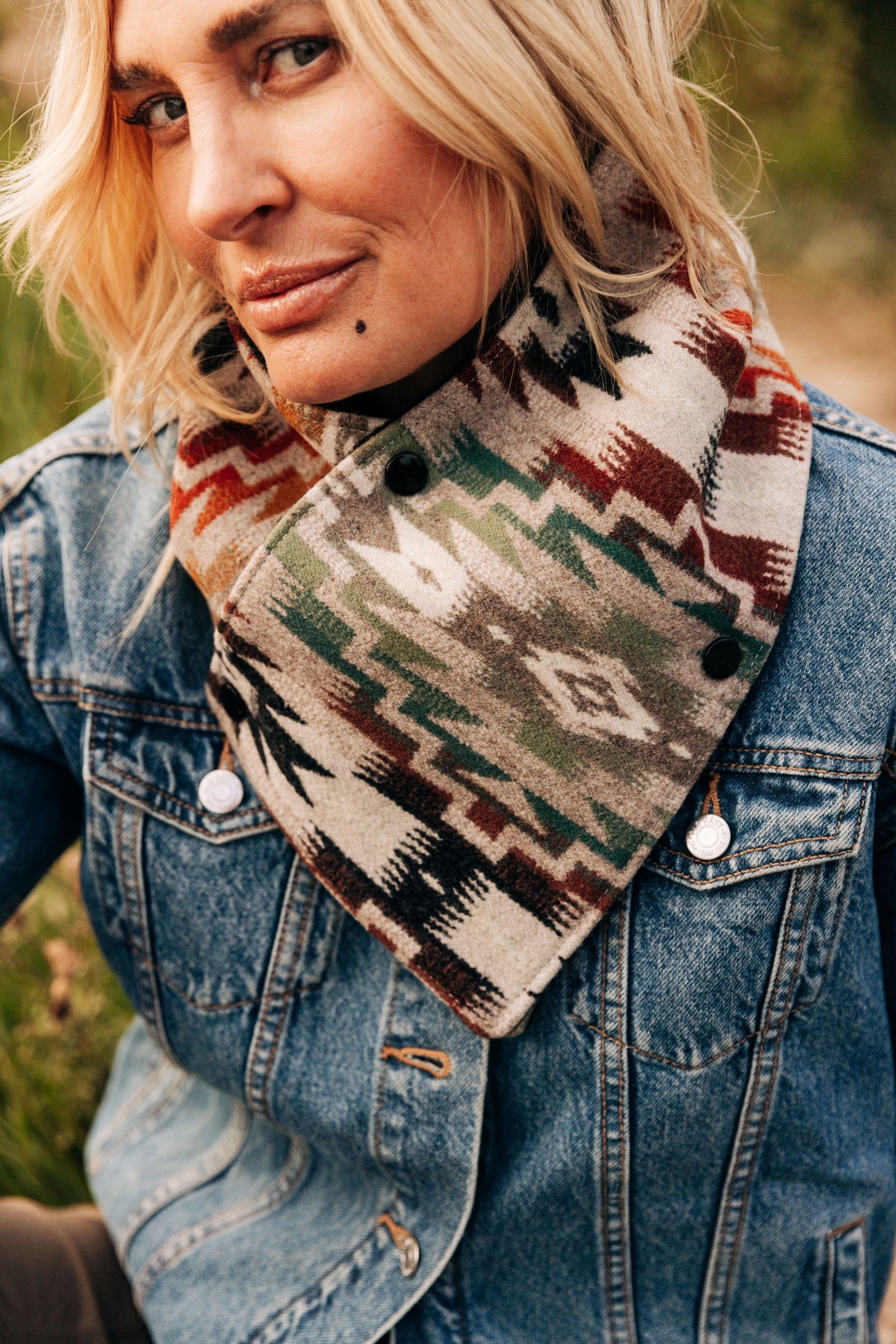 Wool Cowl Scarf - Mesilla