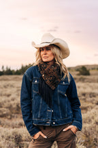 Wool Cowl Scarf - Harding Trail Fringe