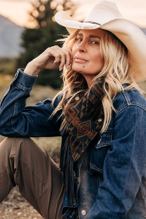 Wool Cowl Scarf - Harding Trail Fringe