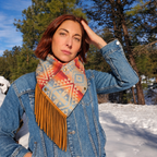 Wool Cowl Scarf - Canyonlands Fringe