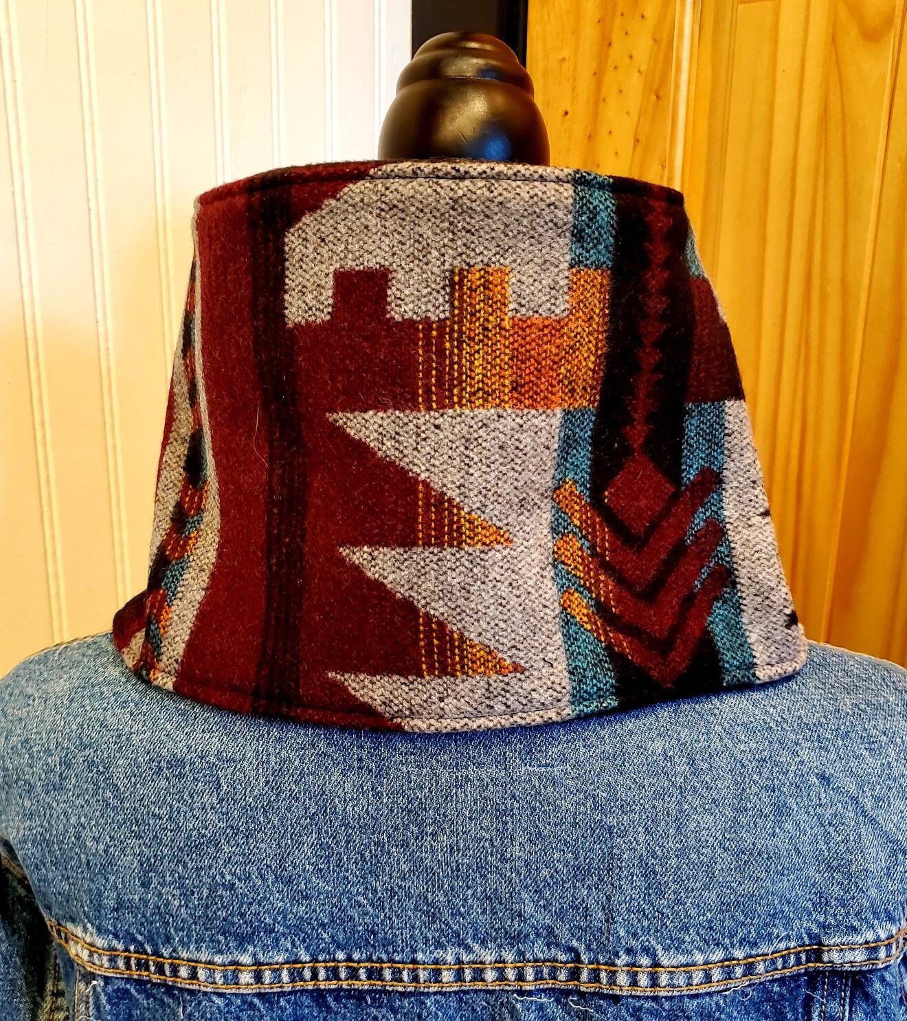 Women's Cowl Scarf, Neck Wrap, Southwestern Scarf, Neck Gaiter, Gift for Women, Gifts Under 100, Aztec Scarf, Unique Gifts, Women's Wild Rag