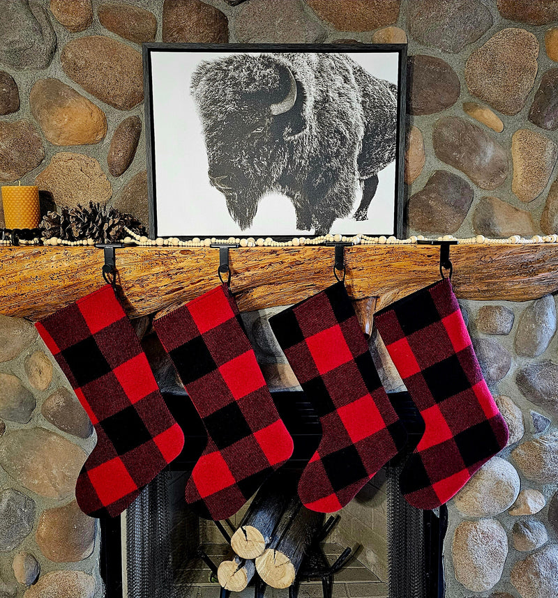 Buffalo Check Christmas Stockings
