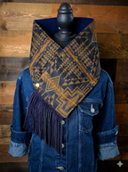 Wool Cowl Scarf - Harding Trail Fringe