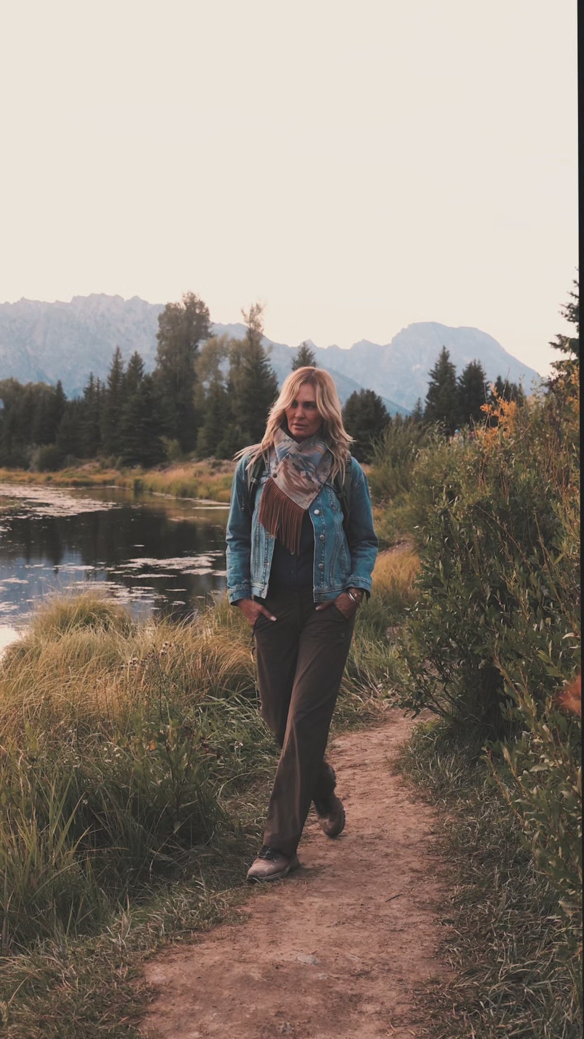 Wool Cowl Scarf - Sedona Fringe
