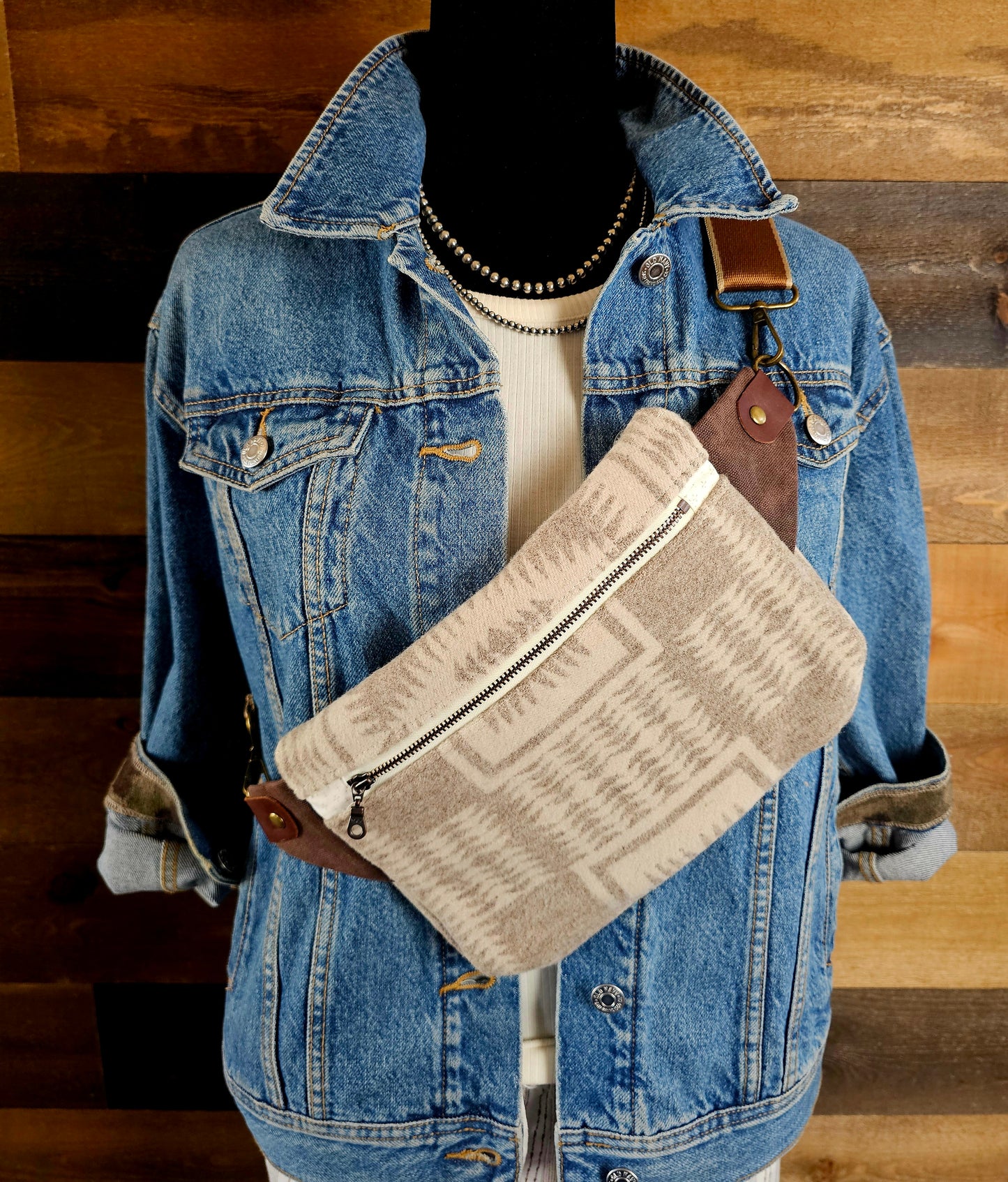 Western Crossbody Sling - Harding Tonal