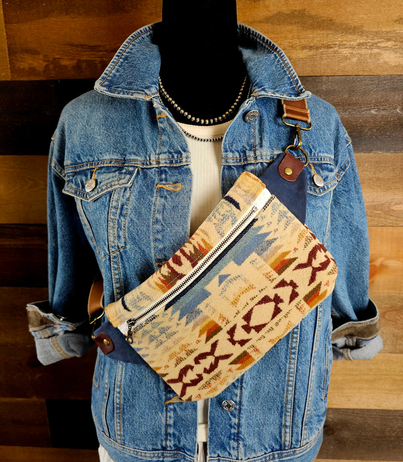 Western Crossbody Sling - Shonto Wheatlands